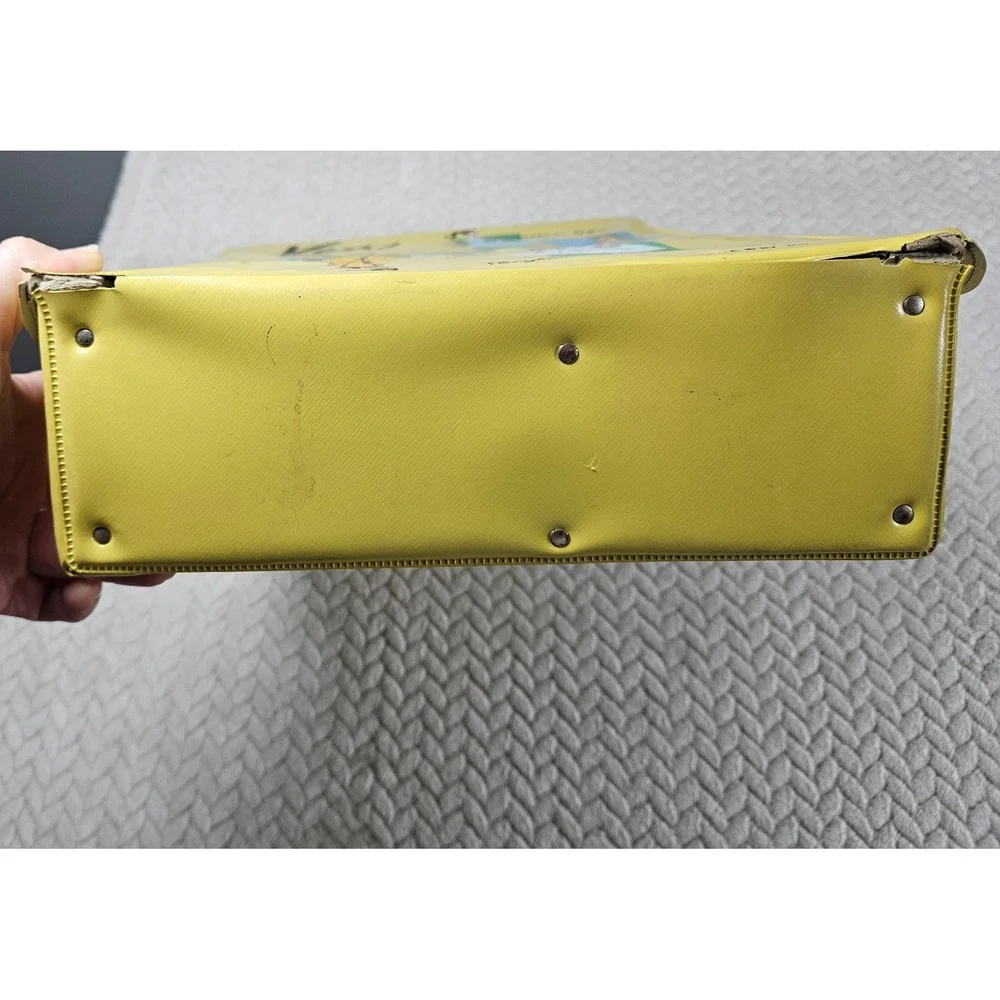 Vintage 1961 Mattel Ken Doll Case Yellow Vinyl Barbie Collectible Toy Box MCM